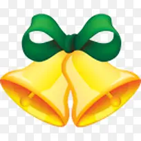 卡通圣诞节黄色铃铛装饰-空若网 卡通圣诞节黄色铃铛装饰-空若网