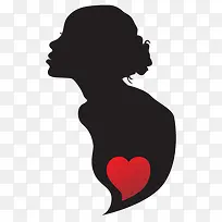 时尚女孩剪影背景-空若网 时尚女孩剪影背景-空若网