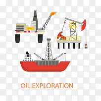 矢量建筑插画石油-空若网 矢量建筑插画石油-空若网