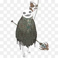 图案幽灵插画-空若网 图案幽灵插画-空若网