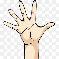 手掌卡通矢量图-空若网 手掌卡通矢量图-空若网
