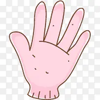 可爱粉色卡通手掌-空若网 可爱粉色卡通手掌-空若网