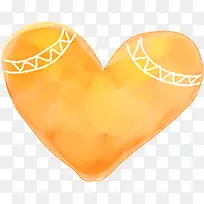 橙色心形简约背景-空若网 橙色心形简约背景-空若网