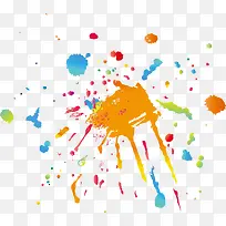 彩色手绘墨迹装饰-空若网 彩色手绘墨迹装饰-空若网