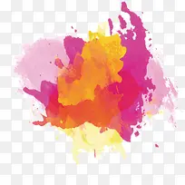 彩色创意手绘墨迹-空若网 彩色创意手绘墨迹-空若网