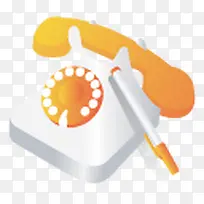 白色卡通电话-空若网 白色卡通电话-空若网