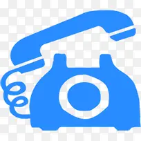 蓝色卡通电话-空若网 蓝色卡通电话-空若网