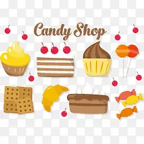 矢量蛋糕插图-空若网 矢量蛋糕插图-空若网