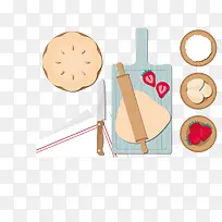 矢量饼食谱插图-空若网 矢量饼食谱插图-空若网