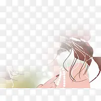 时尚美女促销纹理-空若网 时尚美女促销纹理-空若网