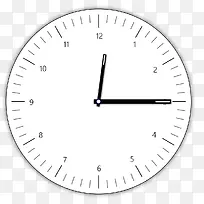 极简风时钟表盘修正-空若网 极简风时钟表盘修正-空若网