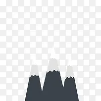 ��Լ�廭ѩɽPNG-������