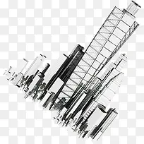 灰色时尚现代建筑-空若网 灰色时尚现代建筑-空若网