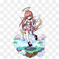 手绘弓手女孩-空若网 手绘弓手女孩-空若网