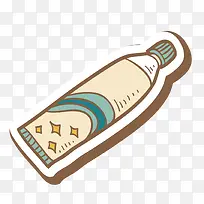 矢量手绘牙膏素材-空若网 矢量手绘牙膏素材-空若网