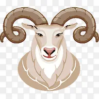 羊头创意设计立牌-空若网 羊头创意设计立牌-空若网