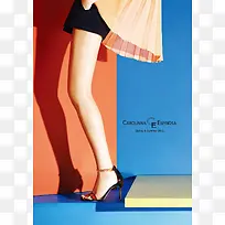 蓝橙色背景漂亮美腿-空若网 蓝橙色背景漂亮美腿-空若网