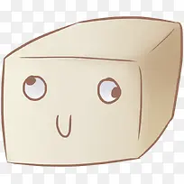 手绘卡通可爱豆腐-空若网 手绘卡通可爱豆腐-空若网