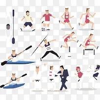 运动竞技矢量素材-空若网 运动竞技矢量素材-空若网