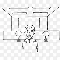 高清创意动画风格简笔画-空若网 高清创意动画风格简笔画-空若网