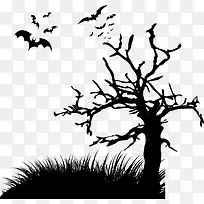 矢量黑白蝙蝠剪影-空若网 矢量黑白蝙蝠剪影-空若网