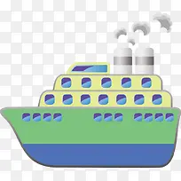 游轮矢量素材-空若网 游轮矢量素材-空若网