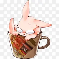 在杯子里面的兔子-空若网 在杯子里面的兔子-空若网