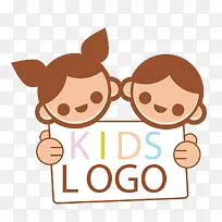 矢量小孩标牌-空若网 矢量小孩标牌-空若网