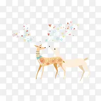 手绘麋鹿-空若网 手绘麋鹿-空若网