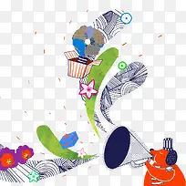 彩色广播广告素材-空若网 彩色广播广告素材-空若网