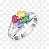 四色宝石戒指-空若网 四色宝石戒指-空若网