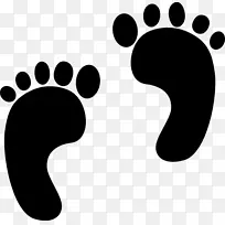 儿童圣诞贴纸家长剪贴画-脚印PNG图片-空若网 儿童圣诞贴纸家长剪贴画-脚印PNG图片-空若网