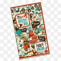 彩色食物海报装饰-空若网 彩色食物海报装饰-空若网