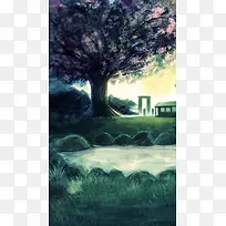 手绘插画笔尖梦想-空若网 手绘插画笔尖梦想-空若网