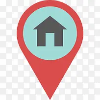 房产定位矢量素材-空若网 房产定位矢量素材-空若网