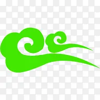 绿色像云设计-空若网 绿色像云设计-空若网