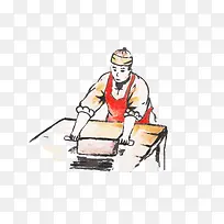 擀面面食食物人物-空若网 擀面面食食物人物-空若网