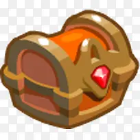 橙色宝箱素材-空若网 橙色宝箱素材-空若网