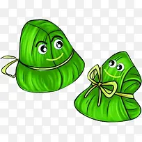 可爱手绘对话粽子-空若网 可爱手绘对话粽子-空若网