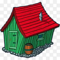 卡通房子-空若网 卡通房子-空若网