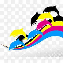 彩色海豚-空若网 彩色海豚-空若网