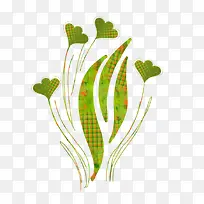 绿草花纹装饰-空若网 绿草花纹装饰-空若网