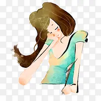 手绘卡通女孩-空若网 手绘卡通女孩-空若网
