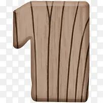 木质数字1-空若网 木质数字1-空若网