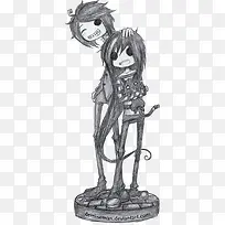 人物手绘摸头插画-空若网 人物手绘摸头插画-空若网