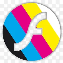 f多彩图标设计-空若网 f多彩图标设计-空若网