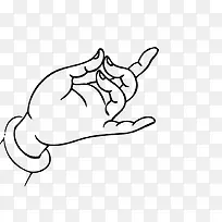 黑色手绘佛手-空若网 黑色手绘佛手-空若网