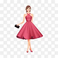 卡通元素时尚女士-空若网 卡通元素时尚女士-空若网