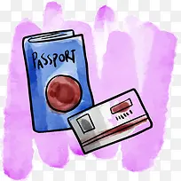 水彩精美护照-空若网 水彩精美护照-空若网