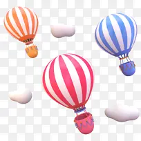 卡通彩色热气球-空若网 卡通彩色热气球-空若网